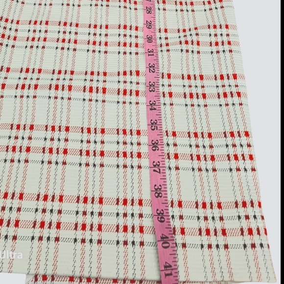 Boss by Hugo Boss Decka Dress Size 6 Plaid Sheath Round Neck Short Sleeve NWT - Picture 8 of 12